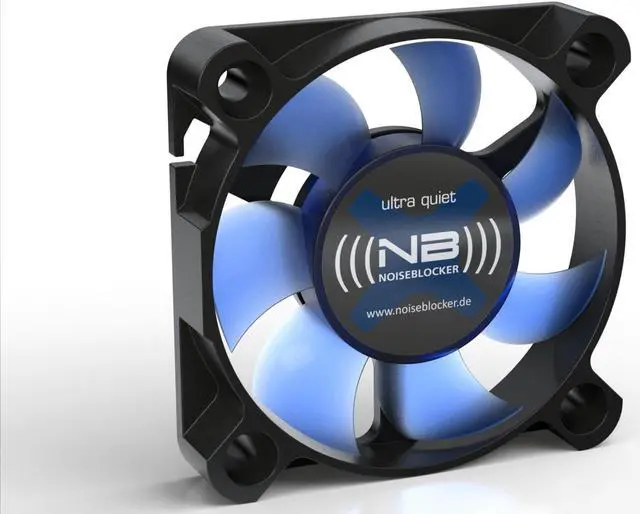 Alt view image 5 of 6 - Noiseblocker NB-BlackSilent Fan XS-1 50mm x 10mm Ultra Silent Fan, 3000rpm, 3 pin, 16 dBA, 6.77 CFM