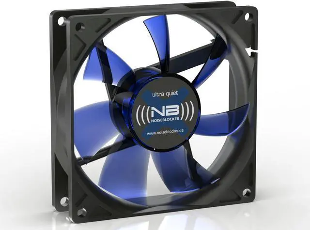Main image of Noiseblocker Black Silent XE-2 92mm Computer Case Fan - Blue