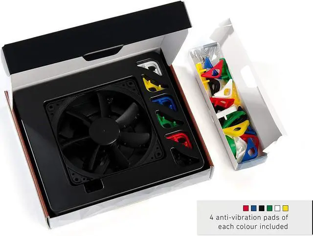 Alt view image 9 of 9 - Noctua NF-S12A PWM chromax.black.swap Computer case Fan