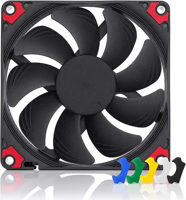Main image of Noctua Chromax Black Swap 92mm 2500RPM PWM Computer Case Fan w/Anti-Vibration Pads