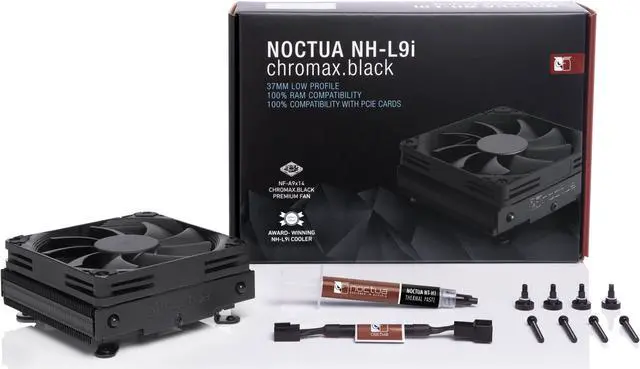 Alt view image 4 of 7 - Noctua Chromax Black 92mm 2500RPM CPU Cooler