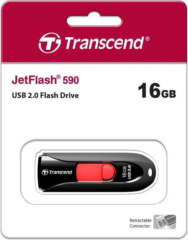 Alt view image 8 of 12 - Transcend JetFlash 590 16GB USB 2.0 Flash Drive Model TS16GJF590K