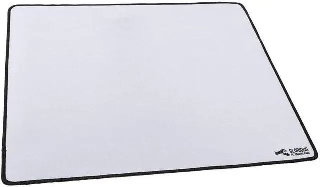 Alt view image 6 of 6 - Glorious White XXL Extended Gaming Mouse Mat / Pad - Large, Wide (Long) Black Mousepad, Stitched Edges | 36"x18"x0.12" (GW-XXL)