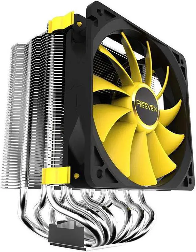 Alt view image 9 of 10 - Reeven Justice High Performance 6 Heatpipes Copper Base 120mm CPU cooler