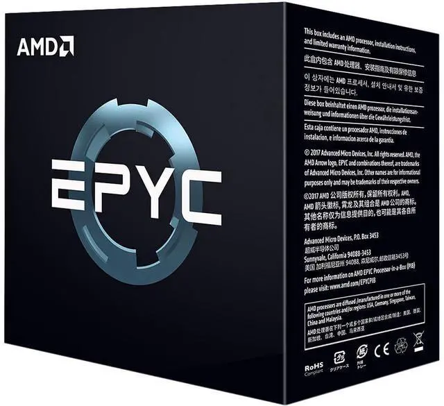 Alt view image 2 of 3 - AMD PS755PBDAFWOF EPYC MODEL 7551P 32C 3.0G 64MB