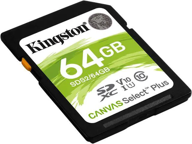 Alt view image 6 of 15 - Kingston Canvas Select Plus - Flash memory card - 64 GB - Video Class V10 / UHS-I U1 / Class10 - SDXC UHS-I