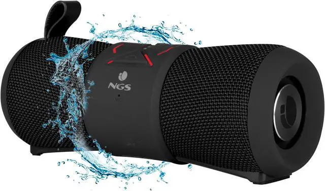 Alt view image 5 of 7 - NGS Waterproof 24W BT Speaker RollerStream Black (ROLLERSTREAMBLACK)
