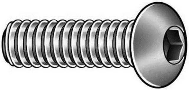 Alt view image 2 of 6 - Kerr Lakeside 37C50KBC .37 - 16 x .5 in. Button Head Socket Cap Screw - Black Oxide, 50 Pieces