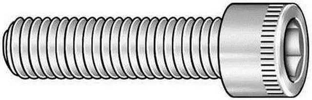 Alt view image 2 of 3 - ZORO SELECT 430352-PG 1"-8 Cylindrical Socket Head Cap Screw, 3 1/2 in L, 10 PK