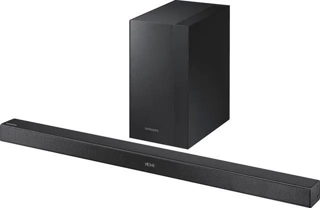 Alt view image 2 of 5 - Samsung HW-KM45C 2.1 Channel 300-Watt Soundbar & Wireless Subwoofer Speaker System w/ Bluetooth and HDMI Cable
