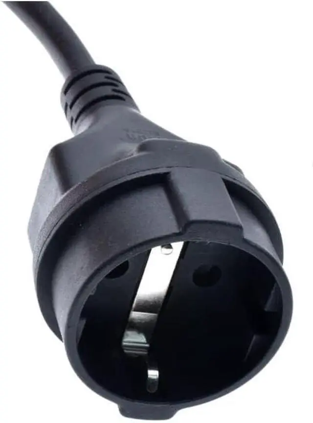 Alt view image 3 of 6 - 5-15P to Euro CEE7/7 Short Power Cord Plug,Toptekits US 3-Prong NEMA5-15P Standard Plug to CEE 7/7 Schuko European Female Socket Power Cord,EU US Plug Adapter, 16AWG,1ft/0.3m (5-15P to Schuko)