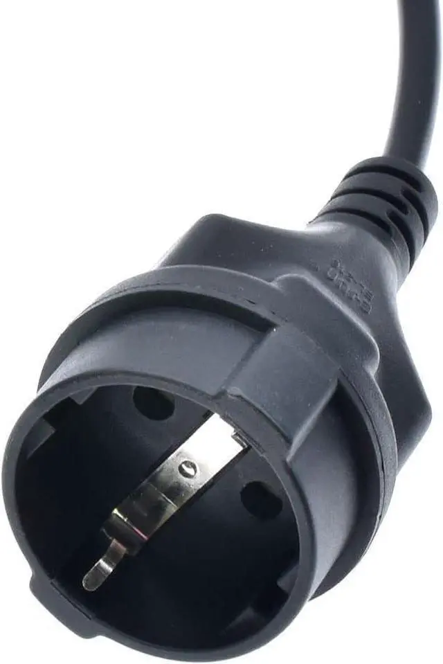 Alt view image 6 of 6 - 5-15P to Euro CEE7/7 Short Power Cord Plug,Toptekits US 3-Prong NEMA5-15P Standard Plug to CEE 7/7 Schuko European Female Socket Power Cord,EU US Plug Adapter, 16AWG,1ft/0.3m (5-15P to Schuko)