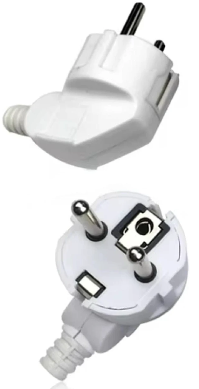 Alt view image 5 of 7 - Toptekits (2 Pack) EU Europe 16A Schuko French Korea 4.8mm Pin DIY Rewireable Plug Max AC250V, White, Type F Connector, CE Certified