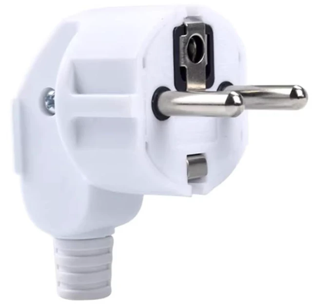 Alt view image 7 of 7 - Toptekits (2 Pack) EU Europe 16A Schuko French Korea 4.8mm Pin DIY Rewireable Plug Max AC250V, White, Type F Connector, CE Certified