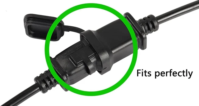 Alt view image 5 of 7 - Tekit US 2 Prong Extension Cable with Fuse and Waterproof Cover, Outdoor Extension Cord Non Polarized for Christmas Light String Light, UL Listed,3ft/1m