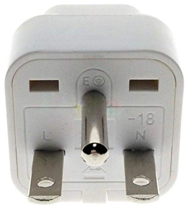 Alt view image 3 of 6 - 2 Pack White NEMA 6-15P Universal Plug Adapter 110-250V 15A,Universal World to North American US NEMA 6-15P Electrical Plug Adapter Converter (6-15P White)