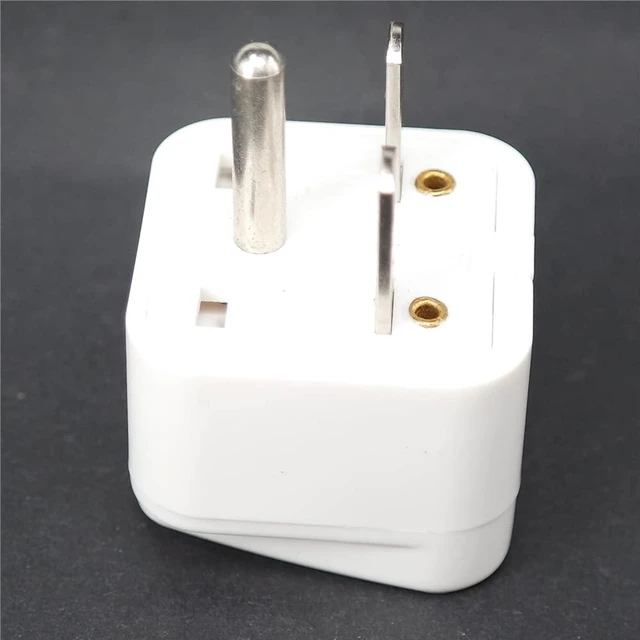 Alt view image 5 of 6 - 2 Pack White NEMA 6-15P Universal Plug Adapter 110-250V 15A,Universal World to North American US NEMA 6-15P Electrical Plug Adapter Converter (6-15P White)