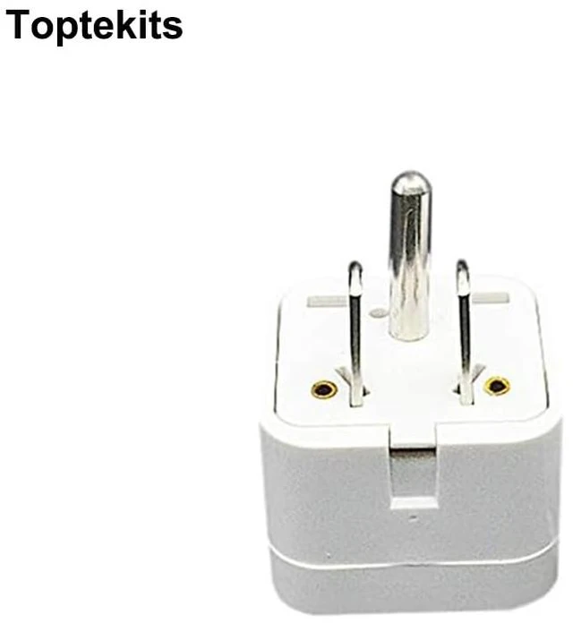 Alt view image 2 of 6 - Toptekits 2-Packs NEMA5-15P to Universal Travel Plug Adapter, US 3-Prong Standard 5-15P Electrical Plug Adapter, EU UK AU to US AC Power Converter