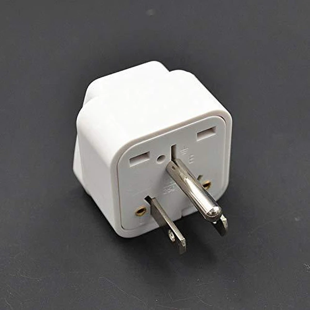 Alt view image 3 of 6 - Toptekits 2-Packs NEMA5-15P to Universal Travel Plug Adapter, US 3-Prong Standard 5-15P Electrical Plug Adapter, EU UK AU to US AC Power Converter