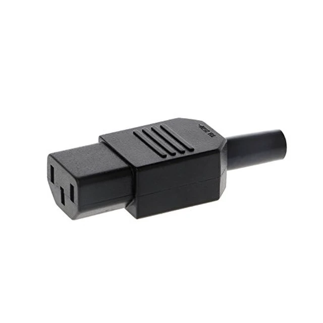 Alt view image 2 of 6 - Toptekits (2 Pack) IEC C13 Female Connector, DIY IEC 320 C13 Rewirable Power Plug, 3 Prong Adapter Socket,C13 Plug End 10A/250V