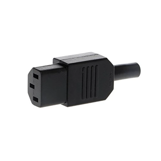 Alt view image 3 of 6 - Toptekits (2 Pack) IEC C13 Female Connector, DIY IEC 320 C13 Rewirable Power Plug, 3 Prong Adapter Socket,C13 Plug End 10A/250V