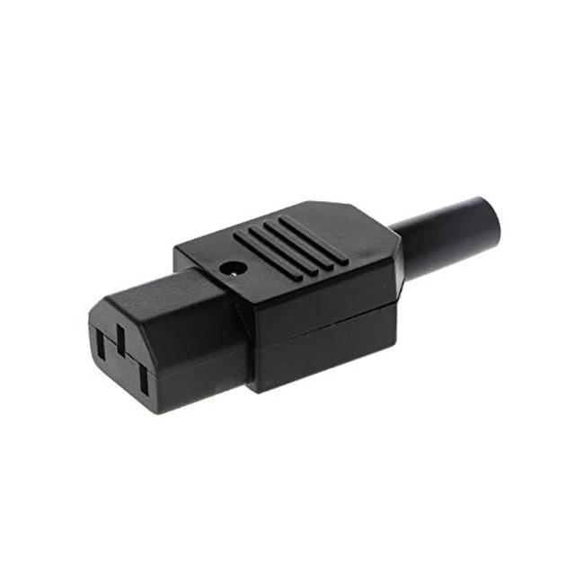 Alt view image 6 of 6 - Toptekits (2 Pack) IEC C13 Female Connector, DIY IEC 320 C13 Rewirable Power Plug, 3 Prong Adapter Socket,C13 Plug End 10A/250V