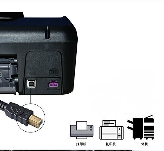 Alt view image 6 of 6 - Tekit 24K Gold Plated USB 2.0 Cable - A-Male to B-Male with Ferrite Black 28/24# AWG (3m/10ft)