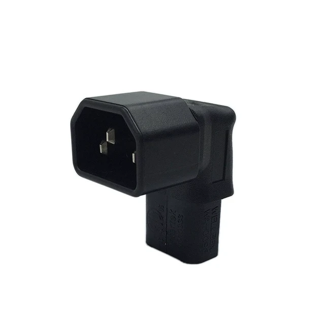 Alt view image 4 of 7 - Toptekits IEC C14 to C13 Power Adapter Travel Plug Adapter, 90 Degree Angle Elbow Plug IEC 320 C13 to C14 Power Converter Electrical Adapter for PDU Plug/Socket up Wall-Mounted LCD TV, 1-Pack