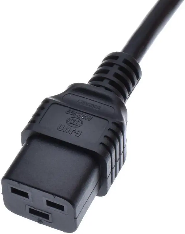 Alt view image 3 of 7 - North American Power Cord Extension, NEMA 5-15P to C19,10ft/3m, 3X14 AWG(2.08mm2), 16A, 110-250V,UL Listed,UPS Supply Power Cord