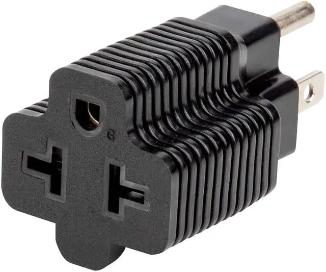 Alt view image 7 of 7 - [4-in-1] 15 Amp Household AC Plug to 20 Amp T Blade Adapter,5-15P to 5-20R,5-15P to 6-15R,5-15P to 6-20R, 4 in 1 AC Power Adapter,15A 125V to 20A 250V Adapter
