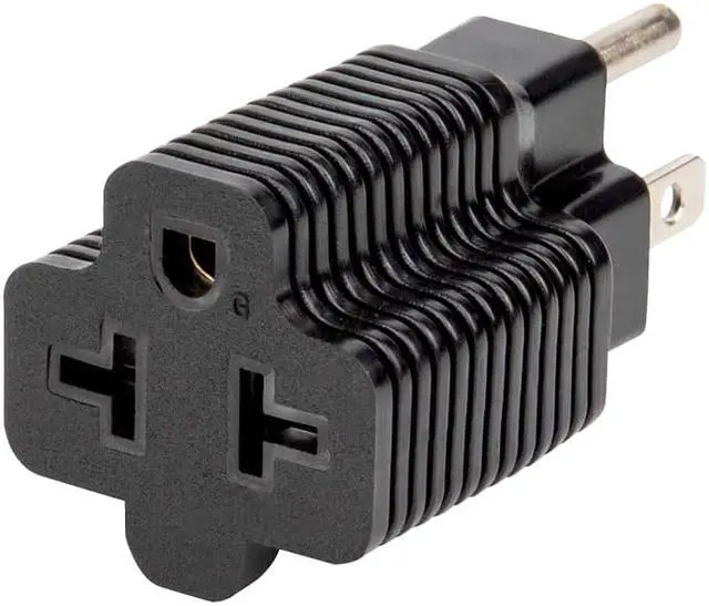 Alt view image 6 of 7 - [4-in-1] 15 Amp Household AC Plug to 20 Amp T Blade Adapter,5-15P to 5-20R,5-15P to 6-15R,5-15P to 6-20R, 4 in 1 AC Power Adapter,15A 125V to 20A 250V Adapter