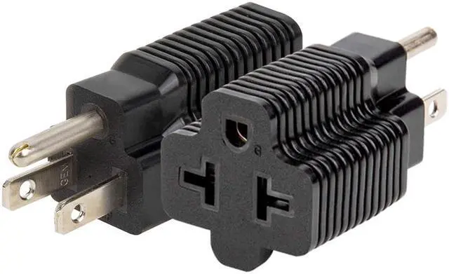 Alt view image 3 of 7 - [4-in-1] 15 Amp Household AC Plug to 20 Amp T Blade Adapter,5-15P to 5-20R,5-15P to 6-15R,5-15P to 6-20R, 4 in 1 AC Power Adapter,15A 125V to 20A 250V Adapter