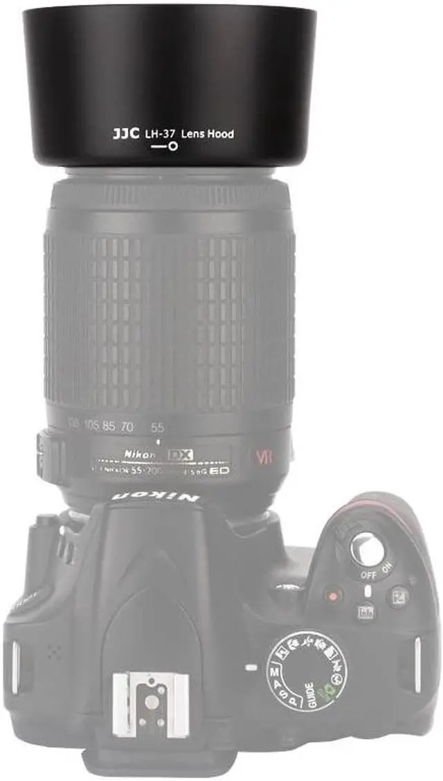Alt view image 6 of 6 - JJC Reversible Dedicated Lens Hood Shade for Nikon AF-S DX 55-200MM f/4-5.6G ED VR II, AF-S DX 55-200MM f/4-5.6G ED VR, AF-S DX Micro 85mm f/3.5G ED VR, Nikon HB-37 Replacement Lens Hood,? LH37