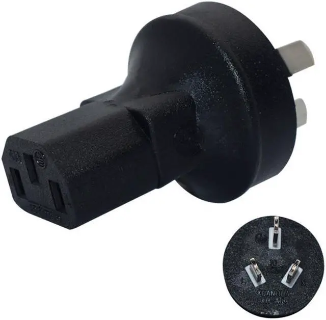 Alt view image 2 of 5 - AU to C13 Power Converter Travel Plug Adapter ,Toptekits AU Australia New Zealand AS3112 Male Plug to IEC C13 Female Electrical Adapter,1-Pack