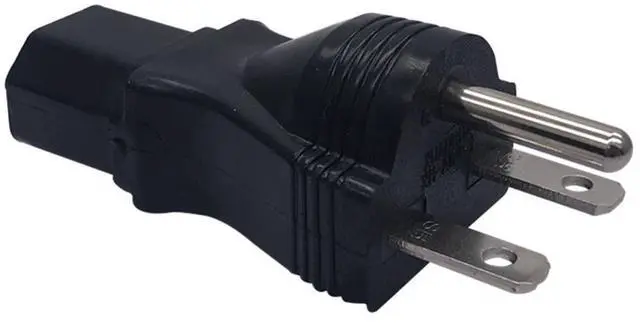Alt view image 4 of 6 - NEMA 6-15P to C13 Power Converter Travel Adapter,Toptekits US 3 Prong 6-15P Male to C13 Female Electrical Adapter ,10A 250V,1-Pack
