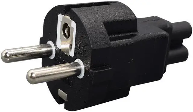 Alt view image 4 of 4 - EU to C5 Power Adapter, EU Europe Schuko CEE7 to 3-Prong Female C5 Power Adapter,IEC C5 to EU Euro Schuko AC Converter,16A 250V (EU to C5)