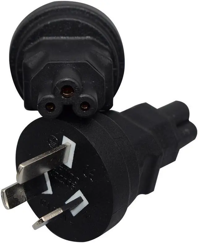 Alt view image 3 of 4 - AU to C5 Power Converter Travel Plug Adapter, Toptekits Australia/New Zealand AS 3112 3-Prong Plug to 3-Prong Female C5 Electrical Adapter,IEC C5 to Australian AS 3112 Power Connector,1-Pack