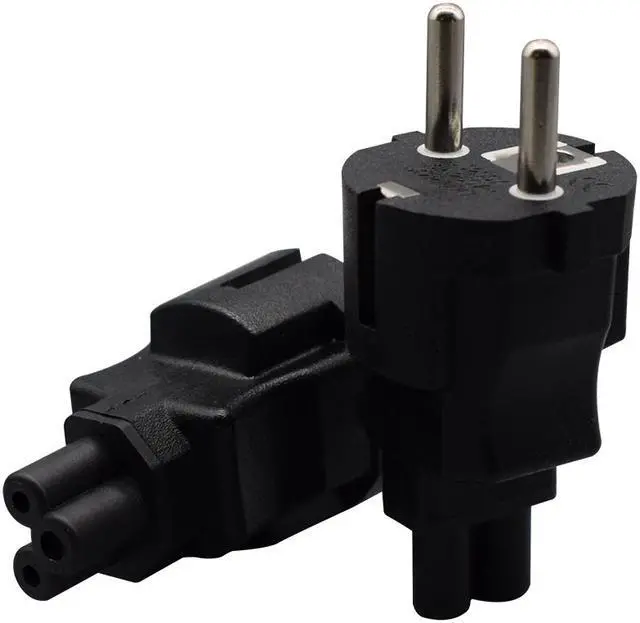 Main image of EU to C5 Power Adapter, EU Europe Schuko CEE7 to 3-Prong Female C5 Power Adapter,IEC C5 to EU Euro Schuko AC Converter,16A 250V (EU to C5)