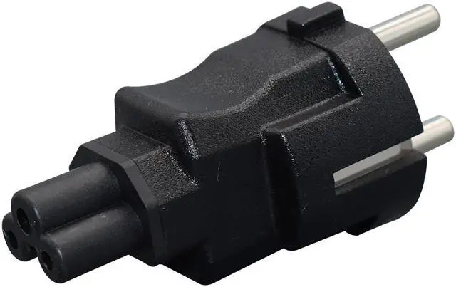 Alt view image 2 of 4 - EU to C5 Power Adapter, EU Europe Schuko CEE7 to 3-Prong Female C5 Power Adapter,IEC C5 to EU Euro Schuko AC Converter,16A 250V (EU to C5)