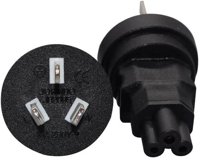 Alt view image 4 of 4 - AU to C5 Power Converter Travel Plug Adapter, Toptekits Australia/New Zealand AS 3112 3-Prong Plug to 3-Prong Female C5 Electrical Adapter,IEC C5 to Australian AS 3112 Power Connector,1-Pack