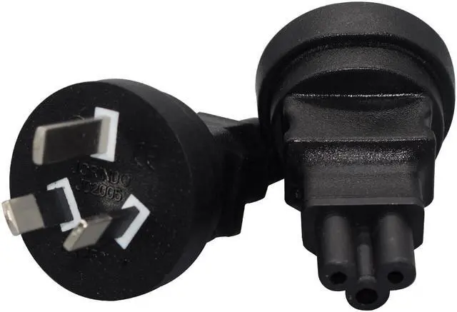 Alt view image 2 of 4 - AU to C5 Power Converter Travel Plug Adapter, Toptekits Australia/New Zealand AS 3112 3-Prong Plug to 3-Prong Female C5 Electrical Adapter,IEC C5 to Australian AS 3112 Power Connector,1-Pack