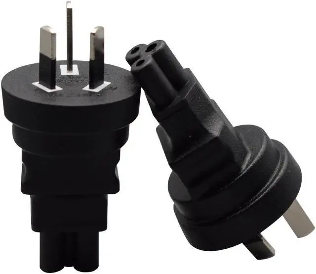 Main image of AU to C5 Power Converter Travel Plug Adapter, Toptekits Australia/New Zealand AS 3112 3-Prong Plug to 3-Prong Female C5 Electrical Adapter,IEC C5 to Australian AS 3112 Power Connector,1-Pack