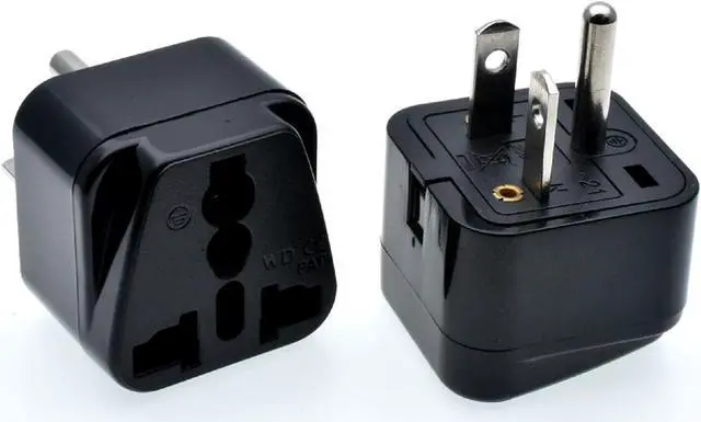 Alt view image 2 of 7 - Black NEMA 6-20P Universal Plug Adapter110-250V 15A,Universal World to North American US NEMA 6-20P Electrical Plug Adapter converter