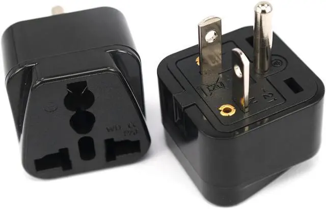 Alt view image 3 of 7 - Black NEMA 6-20P Universal Plug Adapter110-250V 15A,Universal World to North American US NEMA 6-20P Electrical Plug Adapter converter