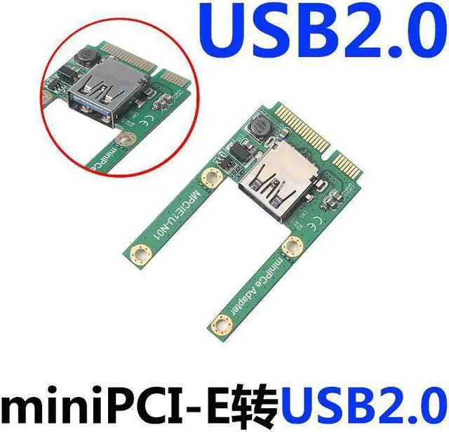 Alt view image 5 of 7 - Mini PCIe to USB2.0 Adapter Card, Mini PCI Express Slot Expansion to USB 2.0 Interface Converter Support Full and Half Height Size,Mini PCI-E & Half Mini PCI-E Card to USB 2.0 Adapter Card