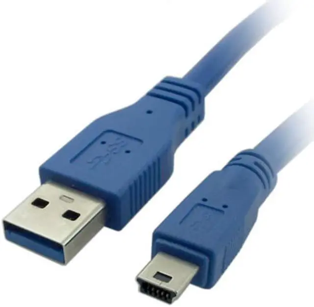 Alt view image 5 of 7 - USB 3.0 Male to Mini-USB mobile hard disk data cable mini T-type cable ,SuperSpeed USB 3.0 Type-A Male to Mini USB 10-Pin B Cable(5ft/1.8m)