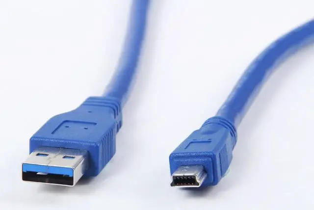 Alt view image 7 of 7 - USB 3.0 Male to Mini-USB mobile hard disk data cable mini T-type cable ,SuperSpeed USB 3.0 Type-A Male to Mini USB 10-Pin B Cable(5ft/1.8m)