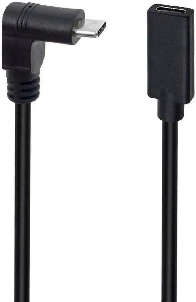 Alt view image 2 of 7 - 90 Degree USB Type C Extention Cable 1feet Short,  Up & Down Angled USB-C USB 3.1 Type-C Male to Female Extension Charging Cable for Laptop & Tablet & Cell Phone