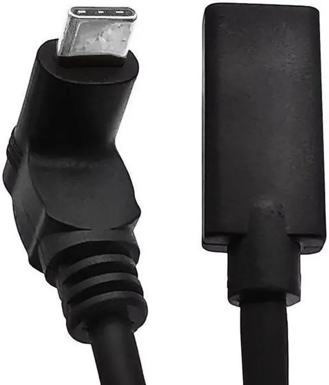 Alt view image 6 of 7 - 90 Degree USB Type C Extention Cable 1feet Short,  Up & Down Angled USB-C USB 3.1 Type-C Male to Female Extension Charging Cable for Laptop & Tablet & Cell Phone