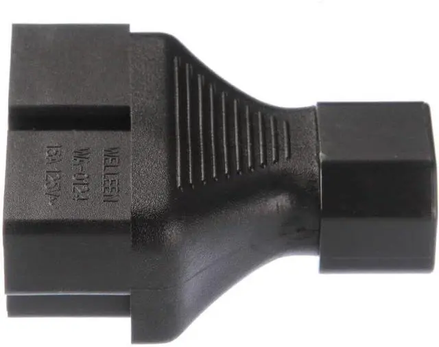 Alt view image 6 of 7 - IEC C14 to Dual 5-15R IEC Y Splitter Power Converter Travel Plug Adapter, IEC 320 C14 to 2 * US 3 Prong 5 15R Female Socket Y Split Electrical Adapters,IEC Power Adapter Nema Adapter